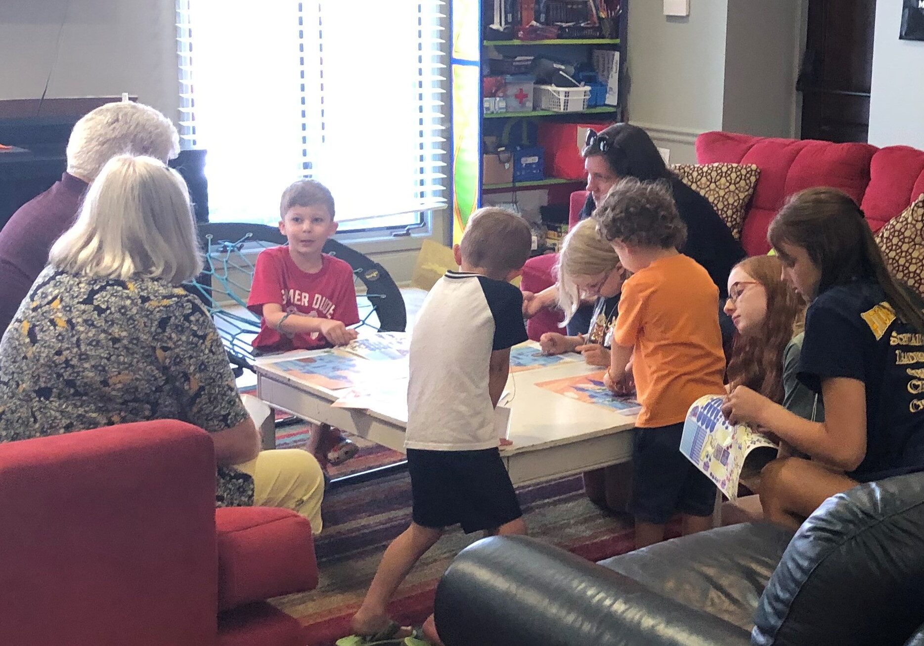 small group at VBS